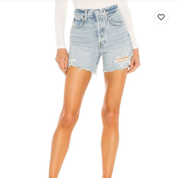 AGOLDE Riley Short in Groove- Size 23 - Picture 1 of 11